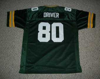 DONALD DRIVER Green Bay Unsigned Custom Green Sewn New Football Jersey Sizes S-3XL