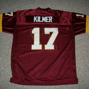 BILLY KILMER サインなし カスタム バーガンディ 縫製 新作 フットボール ジャージ サイズ S、M、L、XL、2XL、3XL