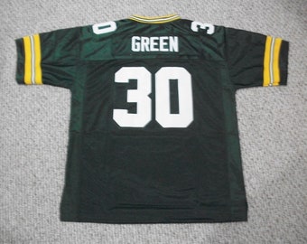 AHMAN GREEN Unsigned Custom Green Bay Green Sewn New Football Jersey Sizes S-3XL