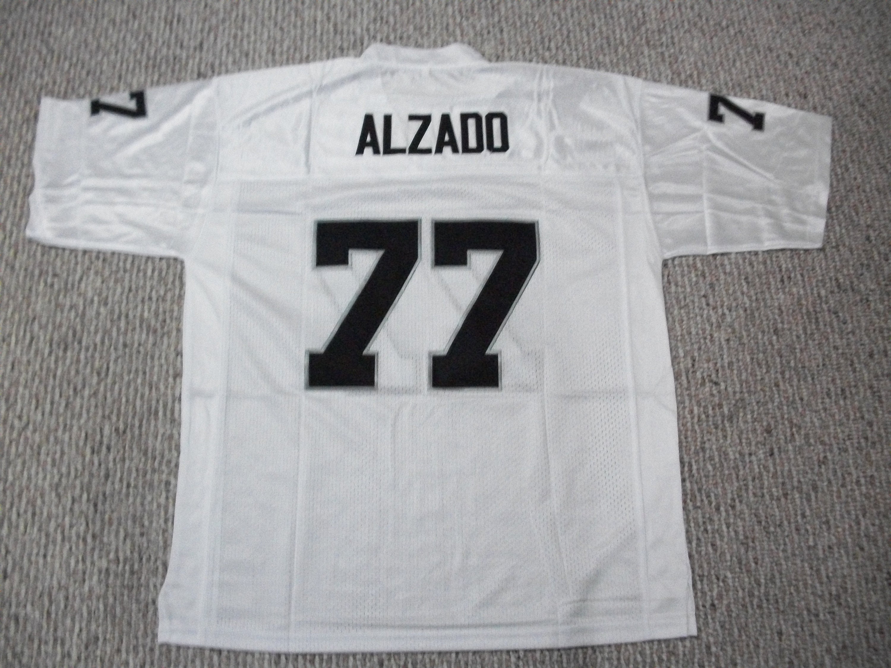 LYLE ALZADO Unsigned Custom Oakland/la White Sewn New Football