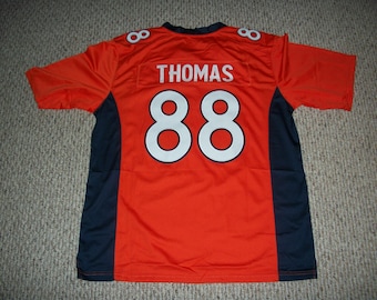 DEMARYIUS THOMAS Unsigned Custom Denver Orange Sewn Football Jersey Sizes S-3XL