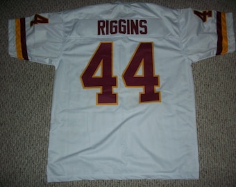 JOHN RIGGINS Unsigned Custom Washington White Sewn New Football Jersey Size S, M,L,XL,2XL,3XL