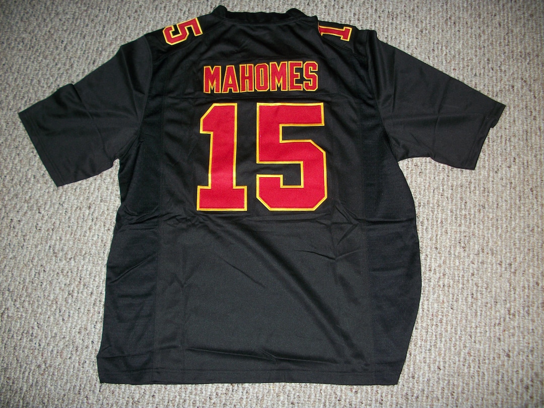 Unsigned PATRICK MAHOMES Kansas City Custom Black Sewn New Football ...