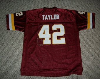 CHARLEY TAYLOR Unsigned Custom Burgundy Sewn New Football Jersey Sizes S-3XL