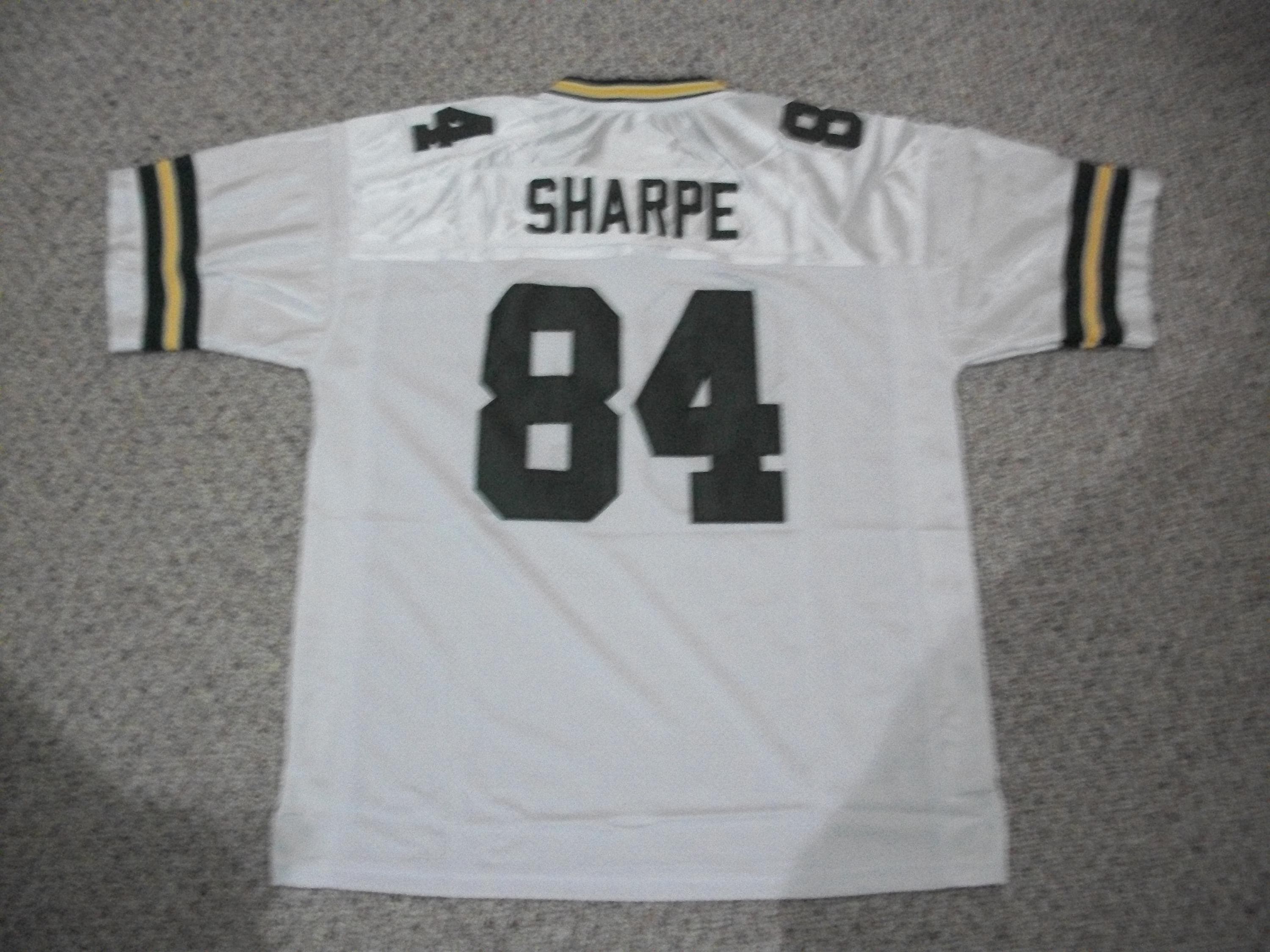 STERLING SHARPE Green Bay Unsigned Custom White Sewn New Football