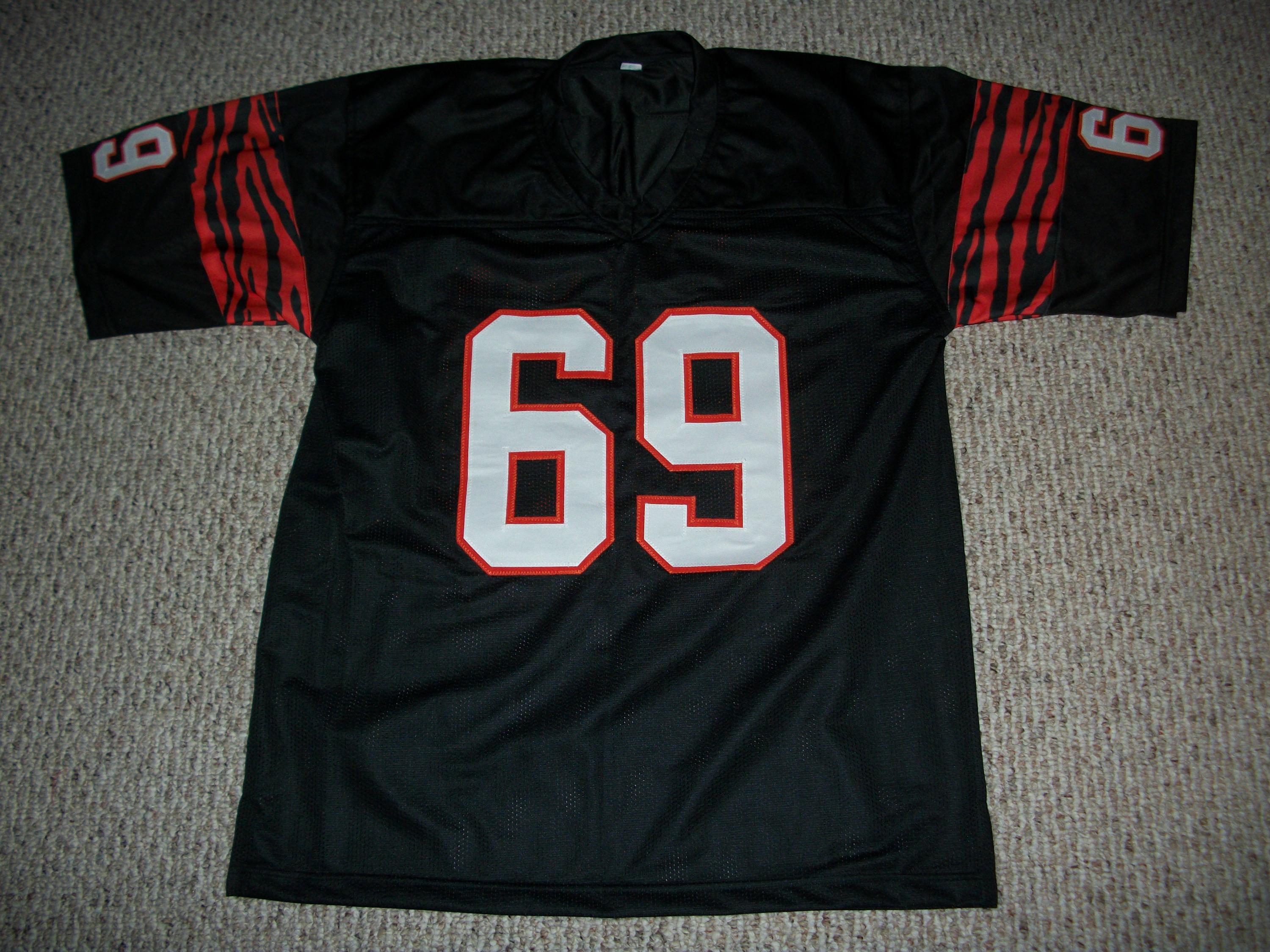 TIM KRUMRIE Unsigned Custom Black Cincinnati Sewn New Football