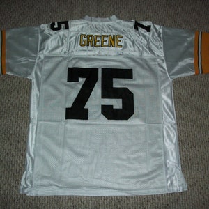 JOE GREENE Unsigned Custom White Pittsburgh Genaaid New Football Jersey Maten S-3XL