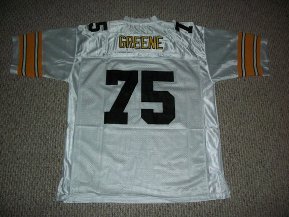 JOE GREENE Unsigned Custom White Pittsburgh Sewn New Football