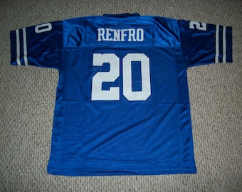 MEL RENFRO Dallas Unsigned Custom Old Style Blue Genaaid New Football Jersey Maten S-3XL