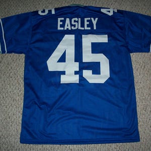 Nouveau maillot de football bleu cousu KENNY EASLEY Seattle non signé personnalisé tailles S, M, L, XL, 2XL, 3XL