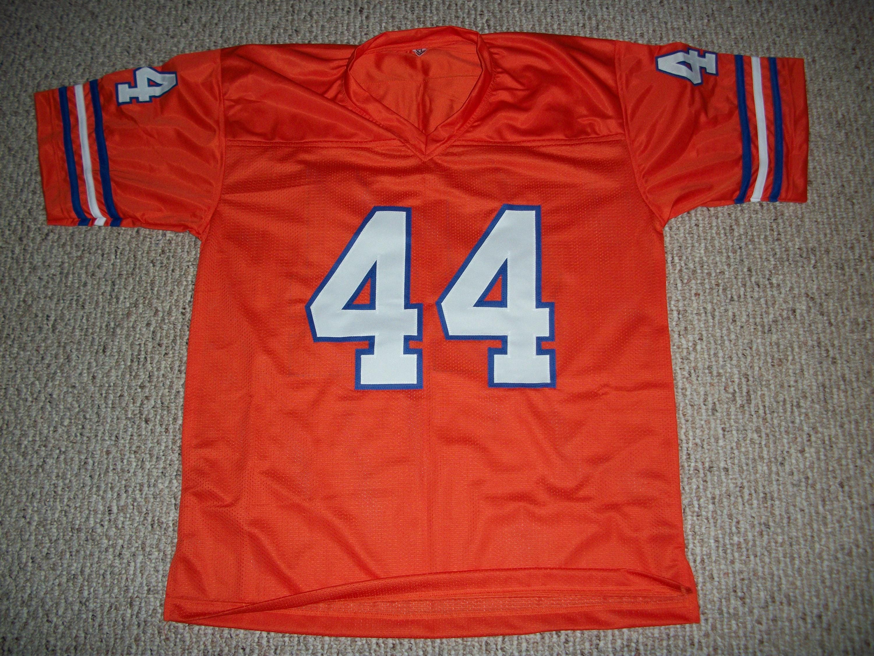 FLOYD LITTLE Unsigned Custom Denver Orange Sewn New Football