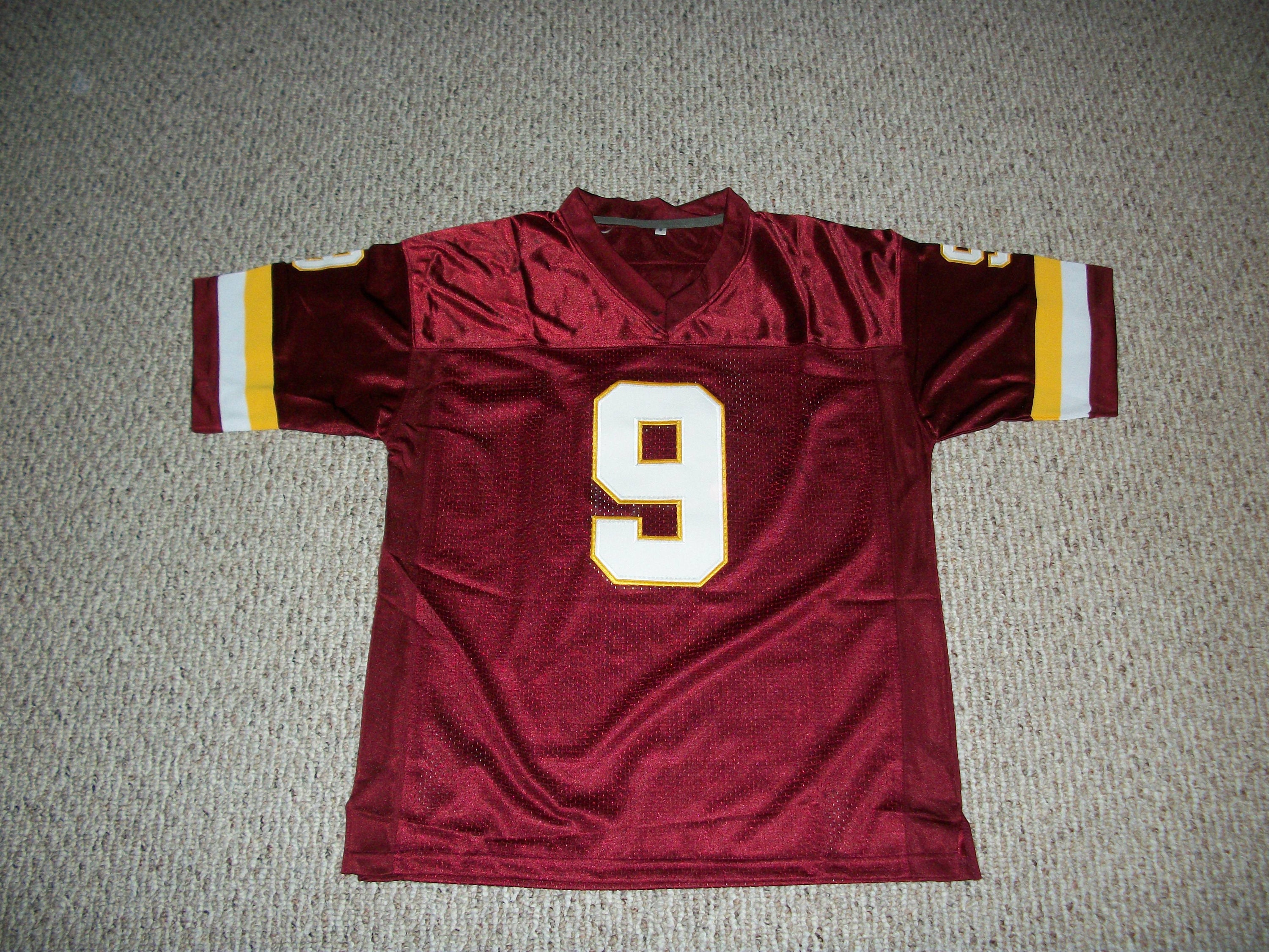 SONNY JURGENSEN Unsigned Custom Burgundy Washington Sewn Football