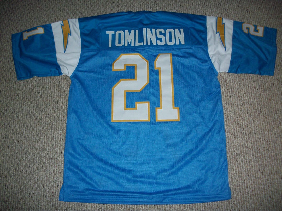 LADAINIAN TOMLINSON Unsigned Custom San Diego Powder Blue Sewn New
