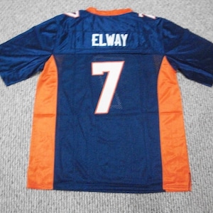 JOHN ELWAY Denver  Unsigned Custom Blue Sewn New Football Jersey Size S, M,L,XL,2XL,3XL