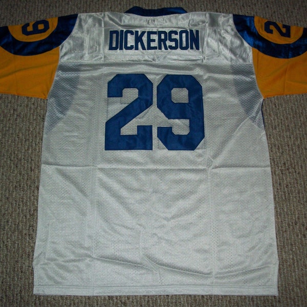 ERIC DICKERSON Los Angeles  Unsigned Custom White Sewn New Football Jersey Size S, M,L,XL,2XL,3XL