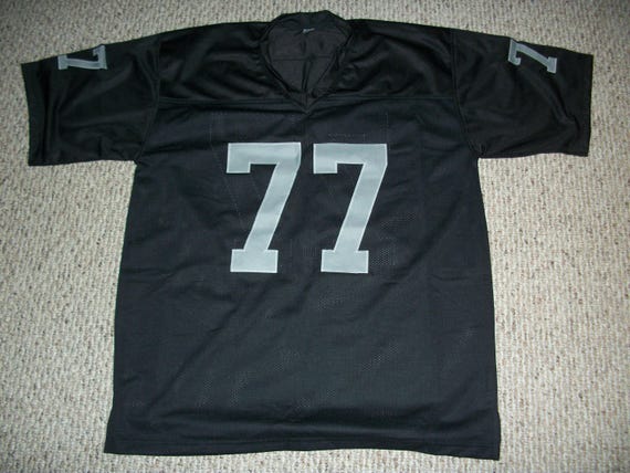 JOHN MADDEN Oakland Unsigned Custom Black Sewn New Football Jersey