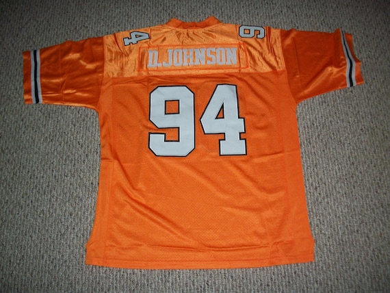 DWAYNE JOHNSON Unsigned Custom College Orange Miami Sewn New