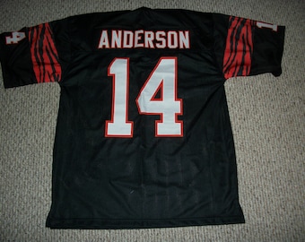 Camiseta de fútbol de Ken Anderson Cincinnati, nueva, sin firmar, personalizada, negra, cosida, tallas S, M, L, XL, 2XL, 3XL