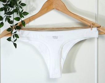 Sustainable Cotton Thong - White - Organic Cotton