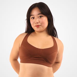 Organic Cotton Chestnut More Supportive Bra - Sustainable Women&#39;s Underwear