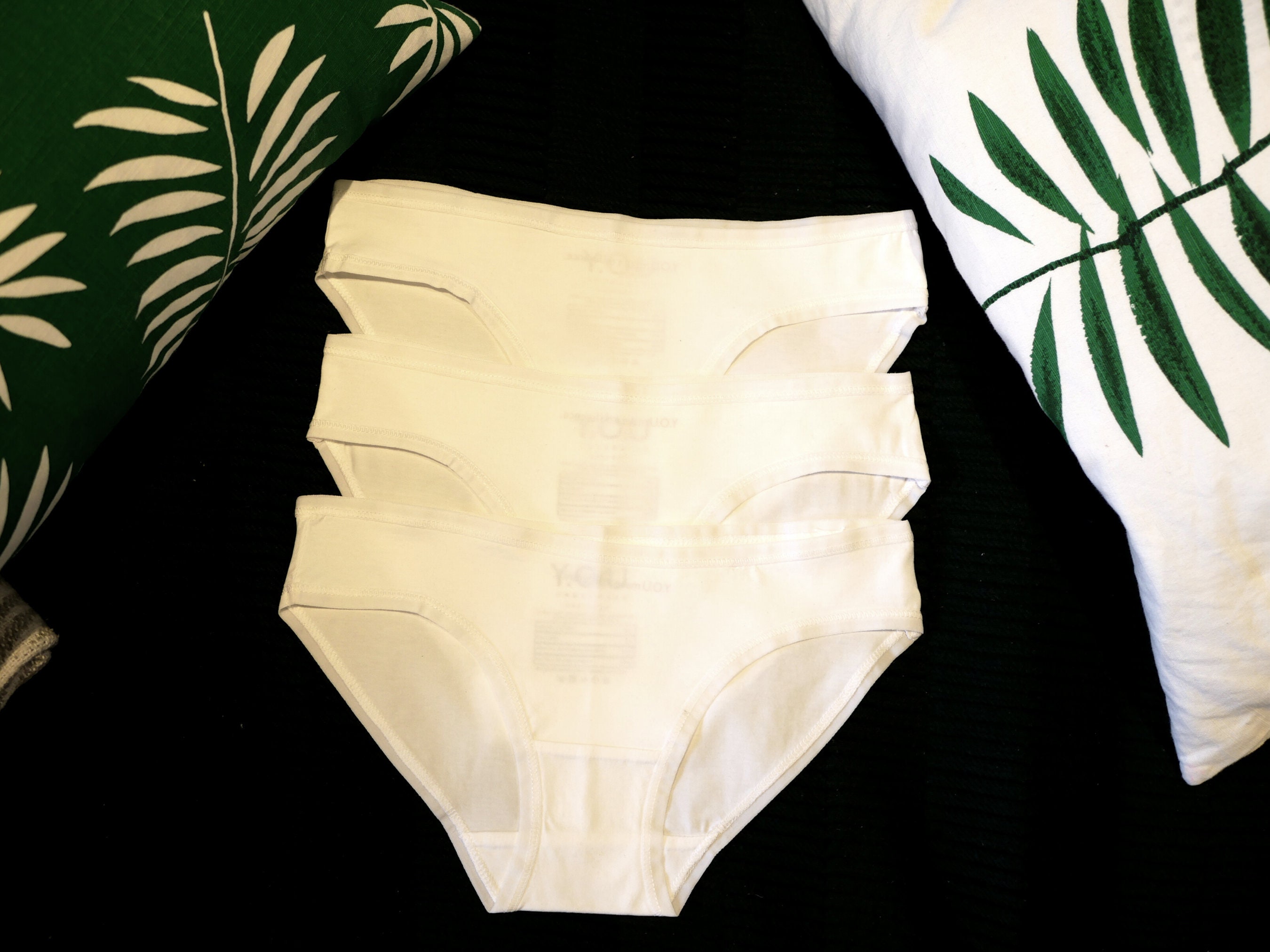 Womens Briefs Organic Cotton Knickers Comfortable Knickers White