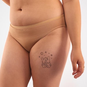 Organic Low Rise Bikini - Sustainable Almond Cotton Underwear
