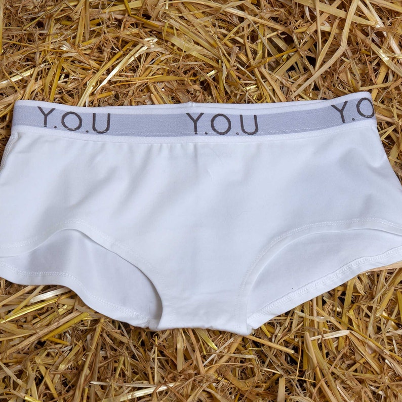 Womens Briefs Organic Cotton Knickers Comfortable Knickers White Boy