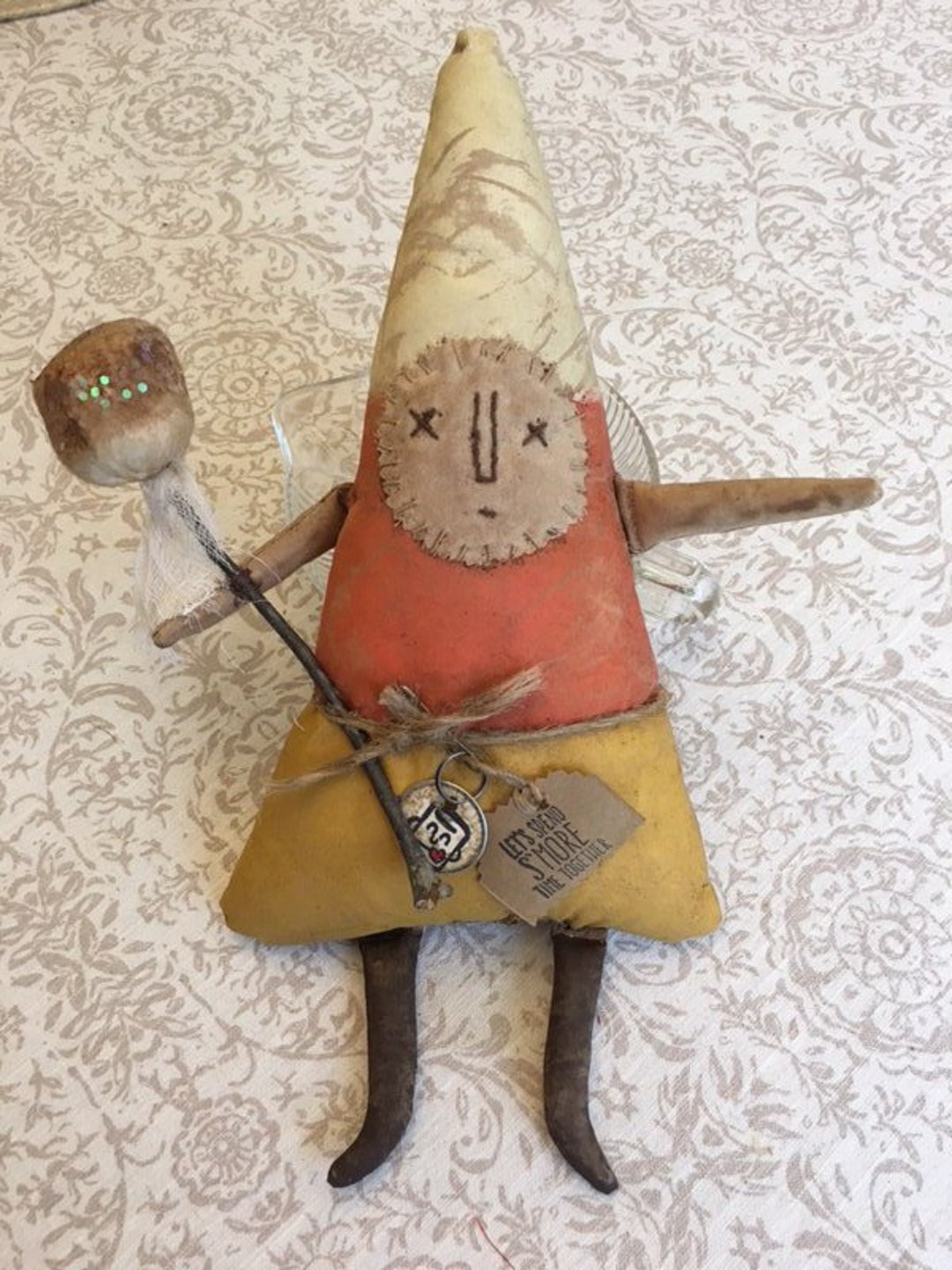 Handy Dandy Candy Corn Primitive Folk Art Rustic Decoration Hand Made ...