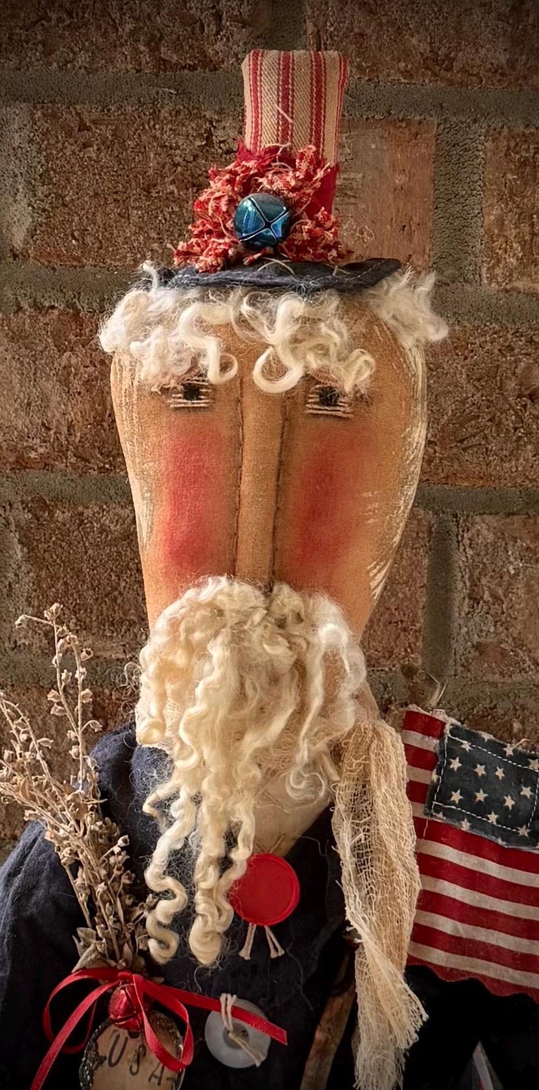 A Little Bit of Americana Uncle Sam Primitive Folk Art Rustic July 4th ...