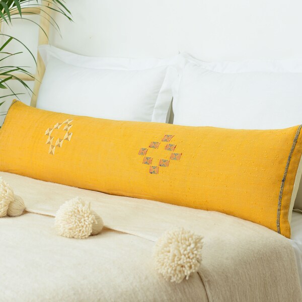 Yellow Lumbar Pillow Etsy