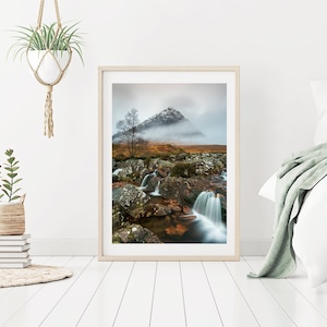 Glencoe Print, Scotland Photography Prints, Landscape Wall Art, Mountain Print