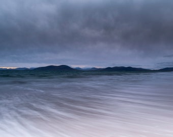 West Beach, Berneray Print from The Isle of North Uist in Scotland.  Abstract Print, Seascape Photography.