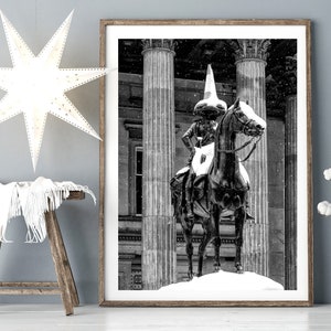 De hertog van Wellington, Glasgow print, Schotland kunst aan de muur, fotografie prints.