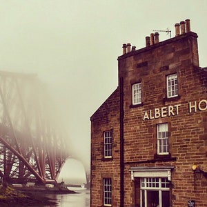 Forth Bridge Print, Scotland photography.  North Queensferry, Edinburgh print.