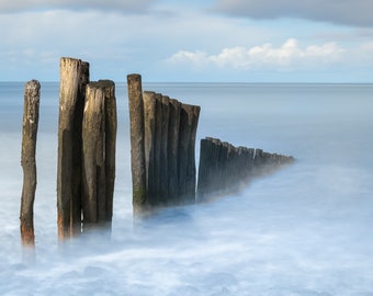 Porlock Weir Exmoor Photography Print, Seascape print