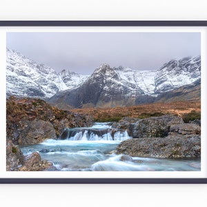 Fairy Pools Print, The Isle of Skye, Scotland Photography, Landscape Prints