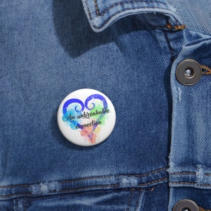 Kingdom hearts inspired Pin Buttons. An unbreakable connection image 1