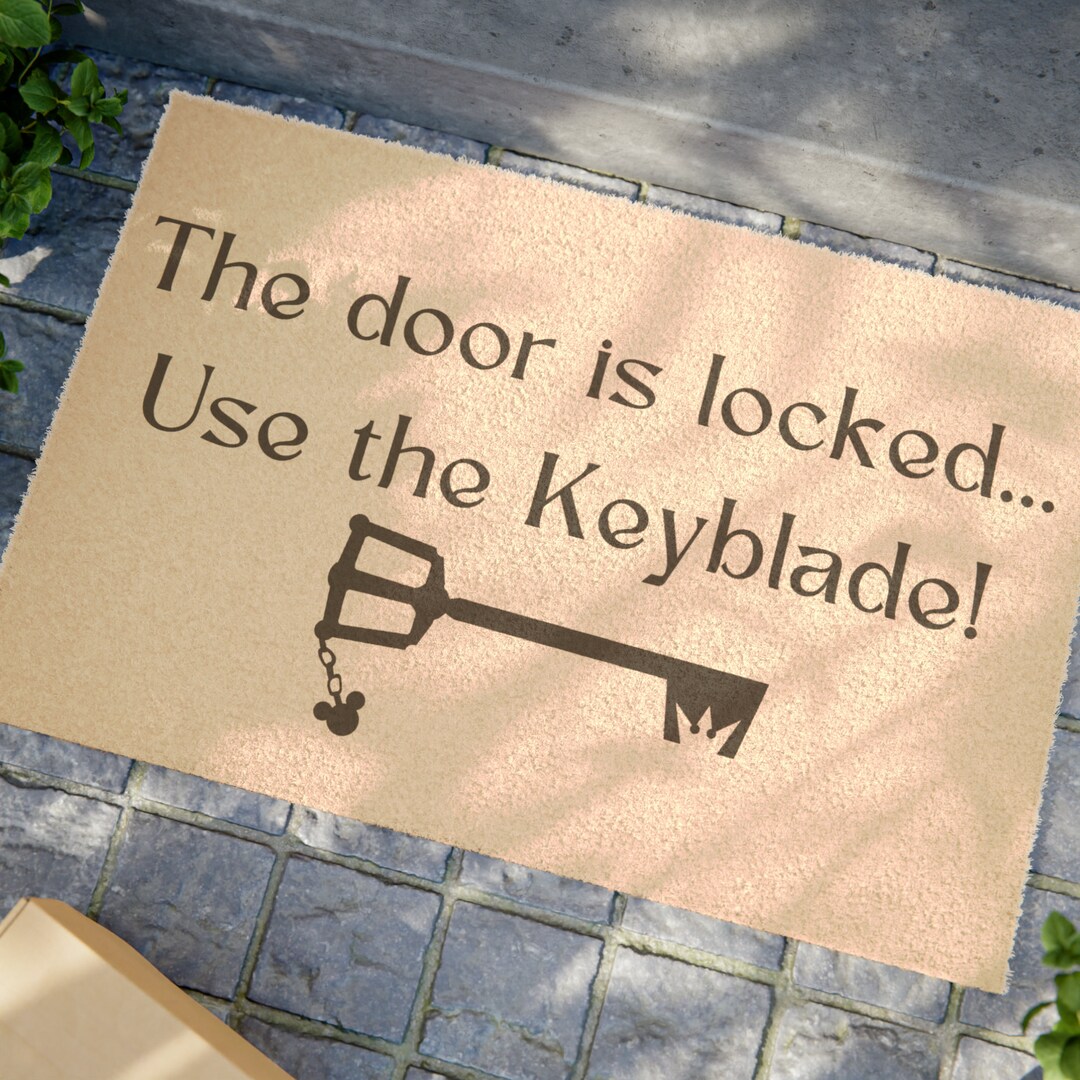 Keyblade Doormat, Kingdom Hearts Inspired - Etsy