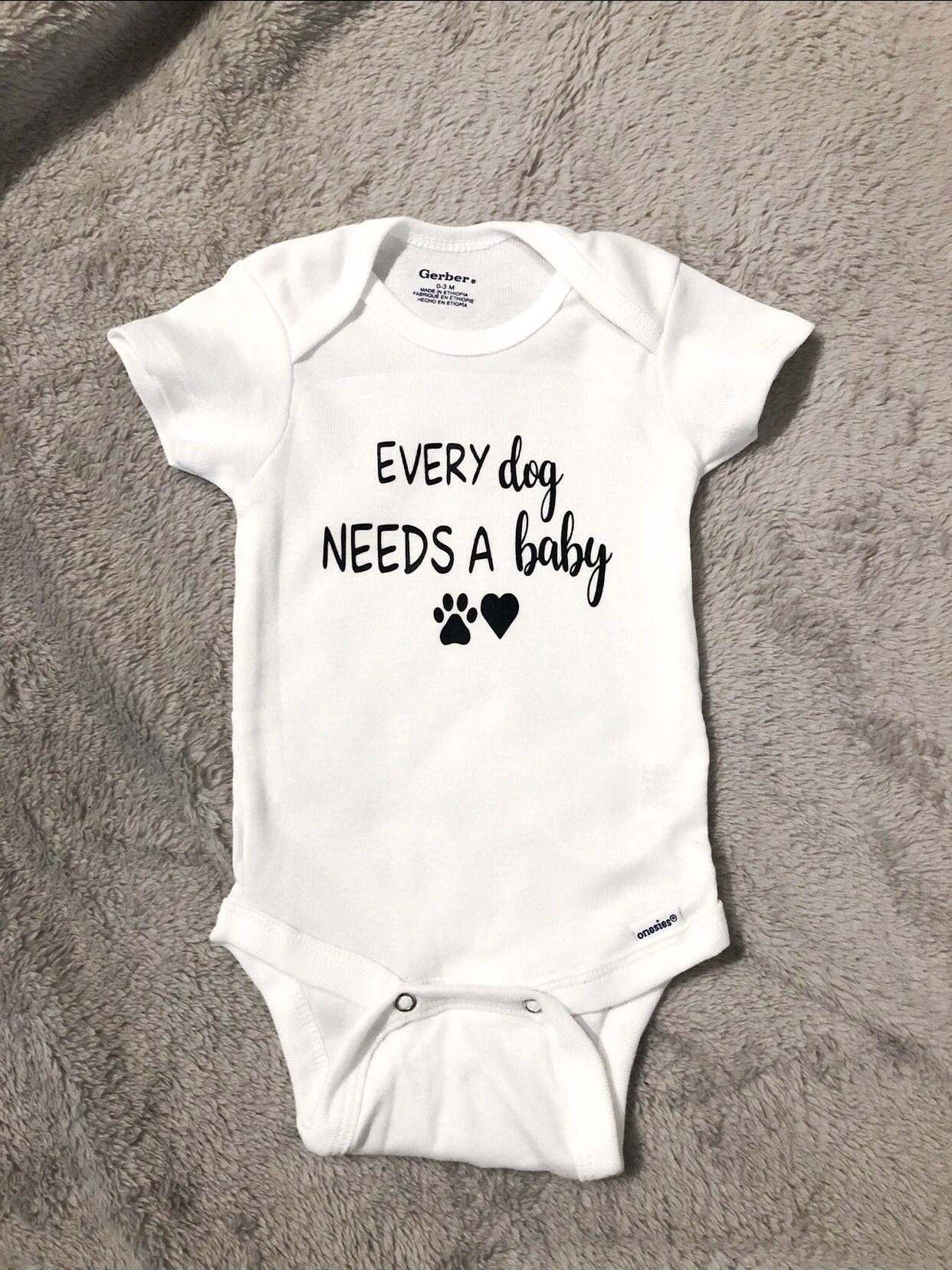 Every dog needs a baby onesie cute baby onesie pet dog Etsy