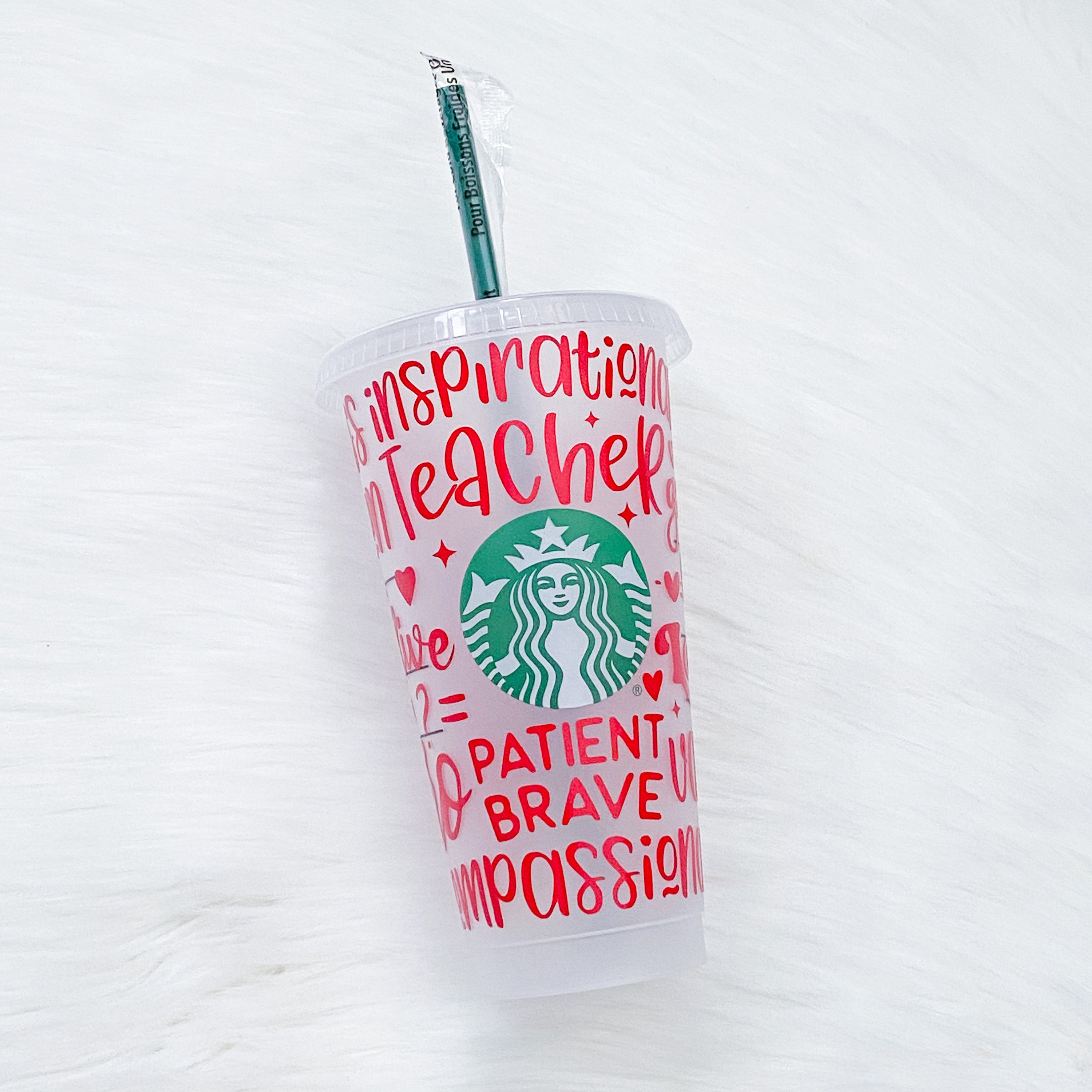 Teacher Starbucks Cup Teacher Gifts Teacher Appreciation Etsy
