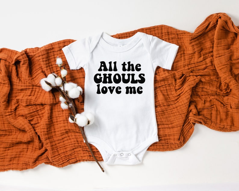 Halloween outfit All the ghouls love me funny baby onesie Halloween onesie Halloween baby fall baby boy outfits baby boy onesie