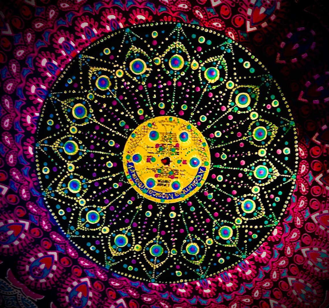 Mandala Art sur vintage Vinyl Record Album Prix des ventes Etsy