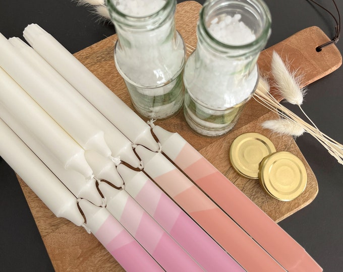 Featured listing image: Candle dipping set · 12 candles | 2 colours · Dip dye · DIY | Do It Yourself