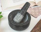 Granite Stone Pestle Mortar - Polished