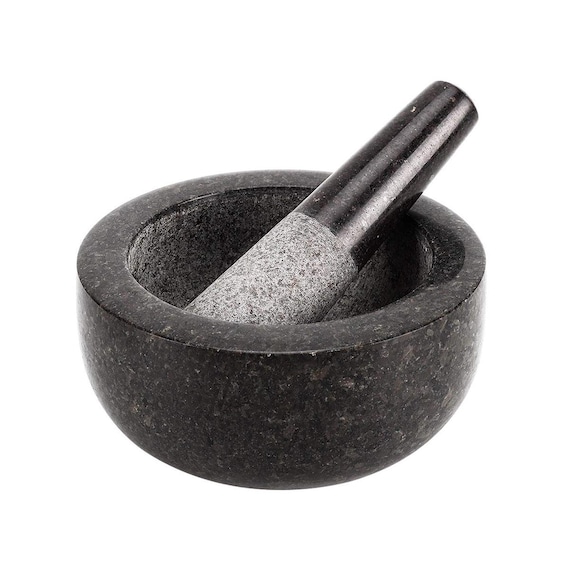 Granite Stone Pestle & Mortar - Polished
