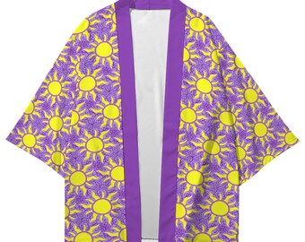Enchanting Disney Rapunzel Kids' Kimono Cardigan - Stylish Japanese Style Loose Fit Jacket For Fun Outings, Unique Adventures Gifts