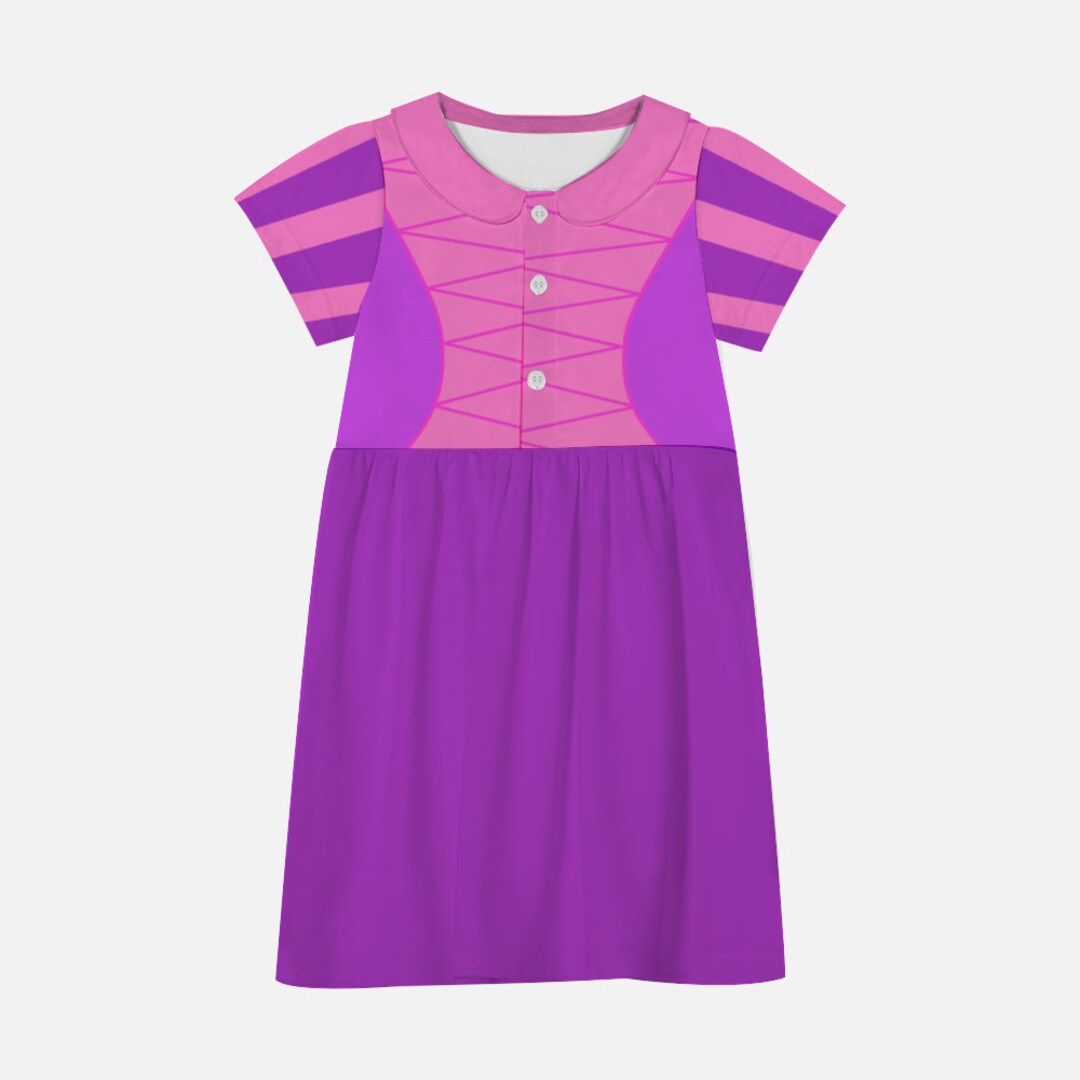 Baby Girl Purple Print Summer Hat with Cute Bow Ears