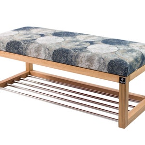 M-deko banco banco madeira branco GLP 4 flores flores coloridas prado novo 50 55 60 65 70 80 100 feito à mão casa de campo marrom branco cinza Chesterfield