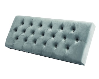M-DEKO bench velour piano 11 grey seat cushion seat panel wall panel shabby new OVP country house stool vintage handmade