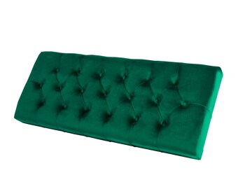 M-DEKO bench velour piano 08 bottle green green seat cushion seat panel wall panel shabby new OVP country house stool vintage handmade